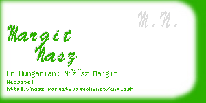 margit nasz business card